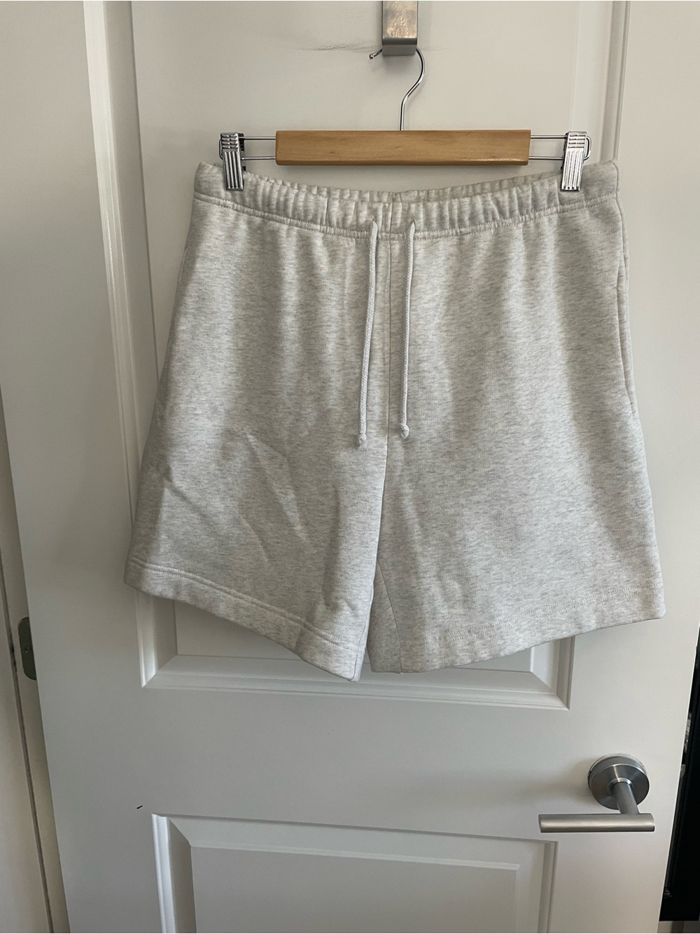 Wilfred Light Gray Athletic Drawstring Lounge Shorts